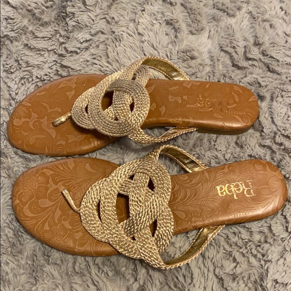 Gold sandals